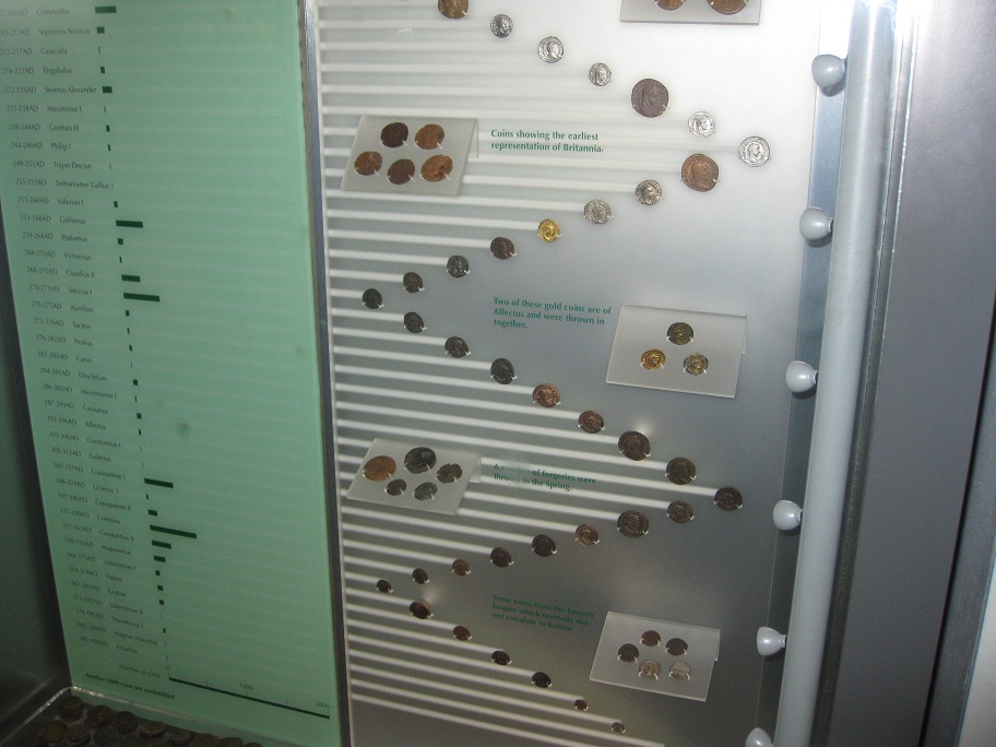 Display of Coins thrown in Baths